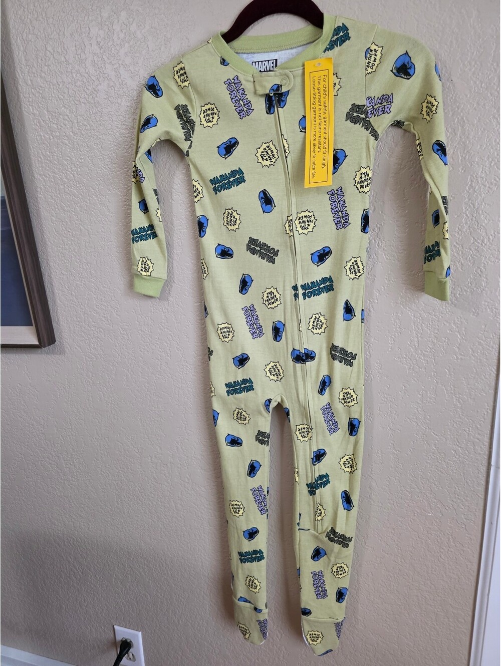 Marvel Amazon Essentials Wakanda Forever Toddler Pajamas Size 5T